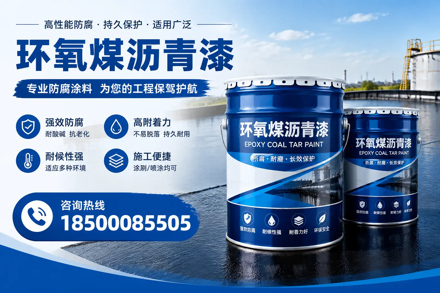 环氧煤沥青漆与其他漆类的比较，定南用户的选择依据